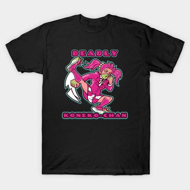 Short, kawaii assassin, koneko chan! T-Shirt by Johan13